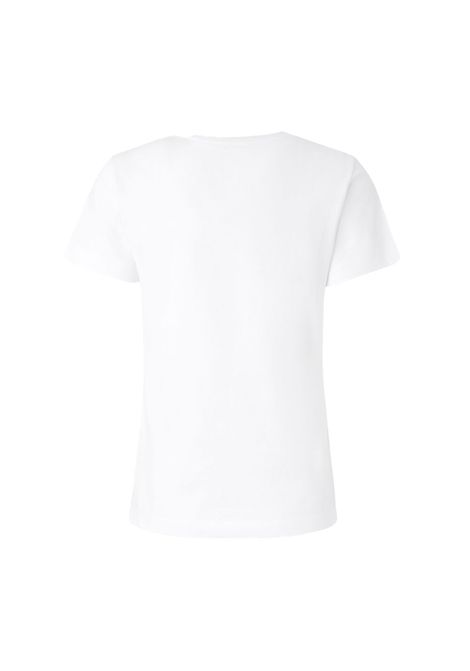 T-shirt Pinko donna 100355 A2HN bianca maniche corte logo ricamato PINKO | T shirt | 100355 A2HNZ04
